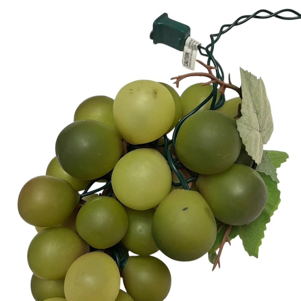 Faux Green Grape Cluster String Lights Decorative Accents‎ 1 Foot Indoor/Outdoor